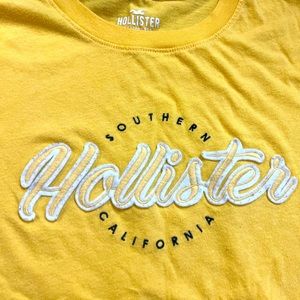 Pale yellow Hollister tee